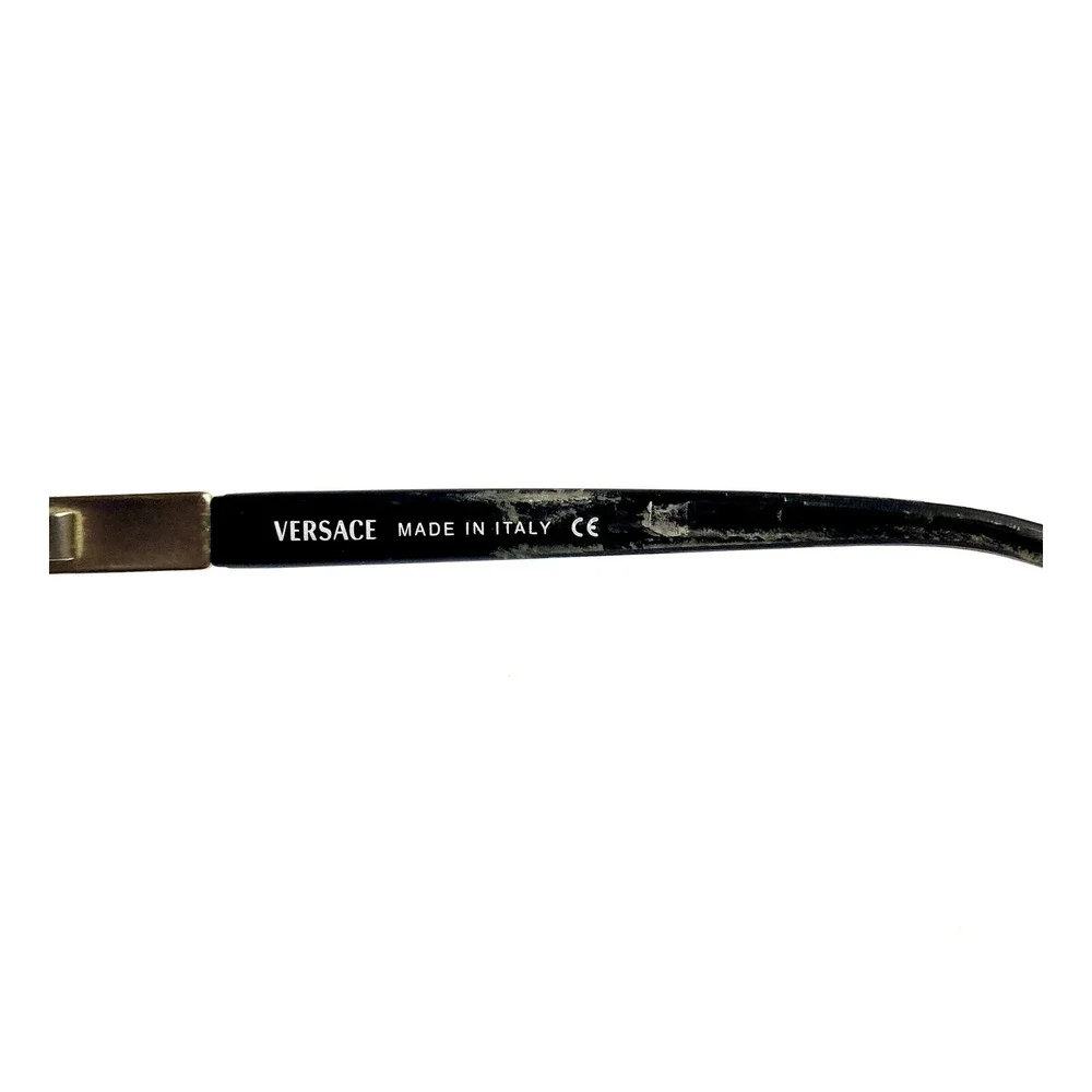 Versace Black Silver Ombre Metal Rectangular Glasses MOD 54 17 135